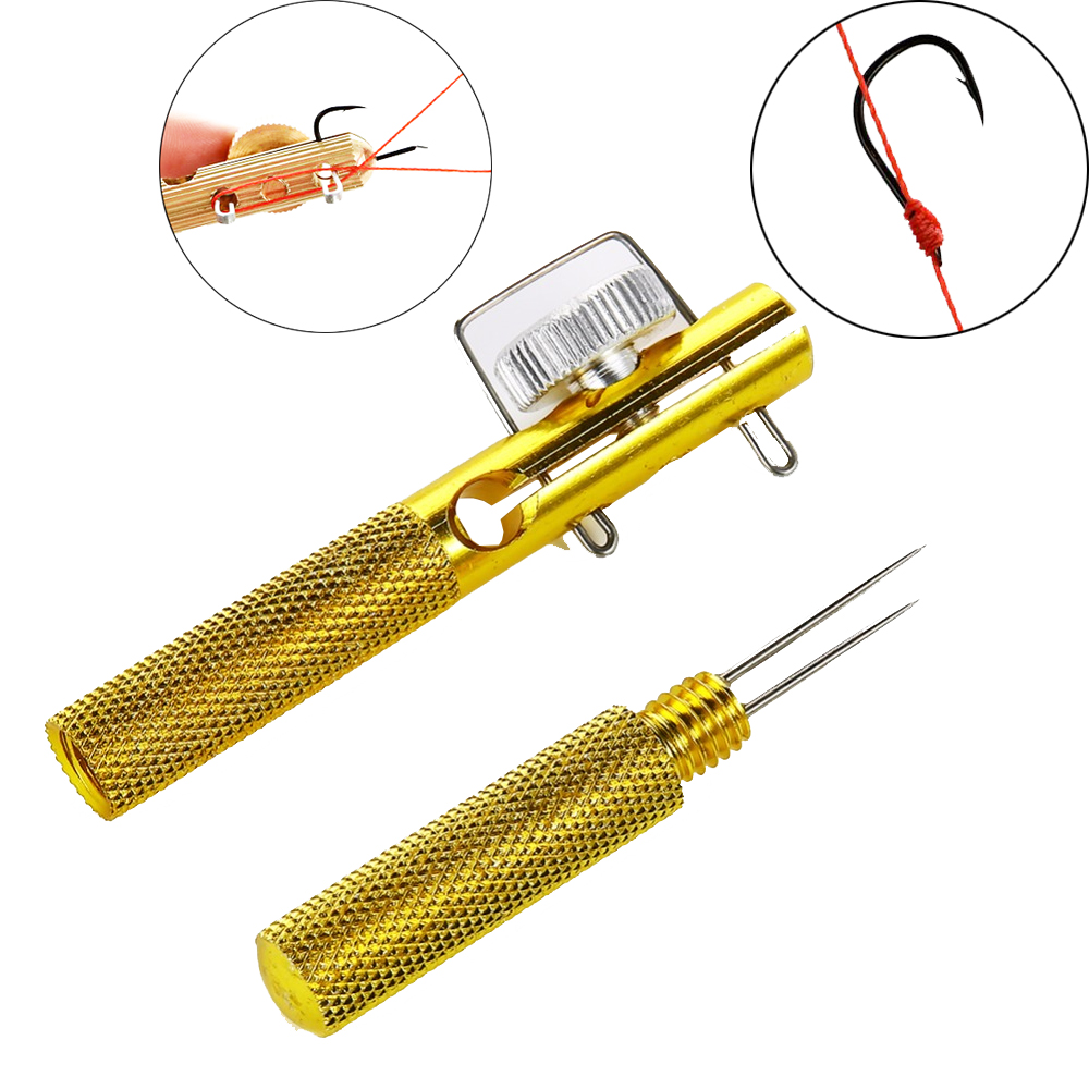 Full Metal Fishing Hook Knotting Tool & Tie Hook Loop Making Device & Hooks  Decoupling remover Carp Fishing Accessory - Price history & Review, AliExpress Seller - Simpleyi Official Store