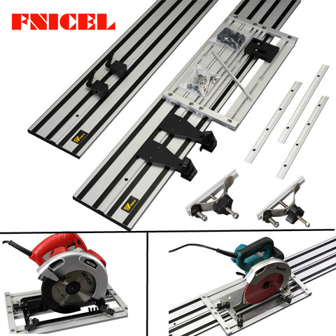 Universal Electric Circular Saw Guide Rail with Adjustable Saw Base for Circular Saw,Woodworking DIY,Straight line, Double layer ► Photo 1/6
