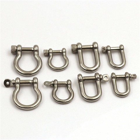 Stainless Steel Screwed O Ring Clasp Anchor Shackle Adjustable For Key Chain Paracord Bracelet Bag Leather Belt Diy Accessories ► Photo 1/6