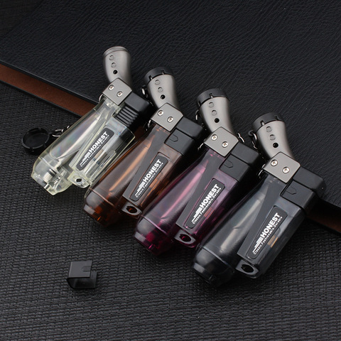 High Capacity Compact Butane Jet  Turbo Torch Lighter 1300'C Lighter Petrol Lighter No Gas Random Color ► Photo 1/4