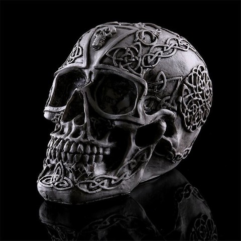 Resin Totem Skull Statue Craft Statues For Decoration Art Carving Medical Model Halloween Home Decor Figurines Sculpture Gift ► Photo 1/5