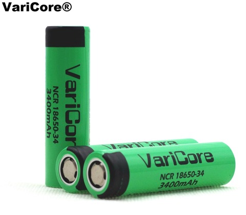 VariCore Original New 18650 3400mAh lithium Rechargeable battery NCR18650-34 for Flashlight batteries ► Photo 1/5