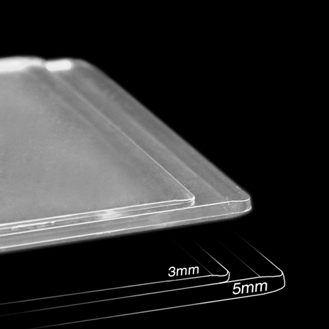 2pcs 155mm*225mm*3mm Generic Acrylic Transparent Cutting Plates For Big Shot