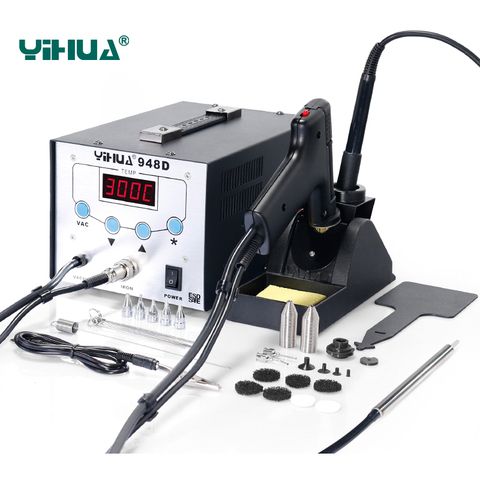 YIHUA 948D Iron Soldering Station High Frequency Suction Gun With Pen 3 in 1 BGA Rework Station ► Photo 1/1