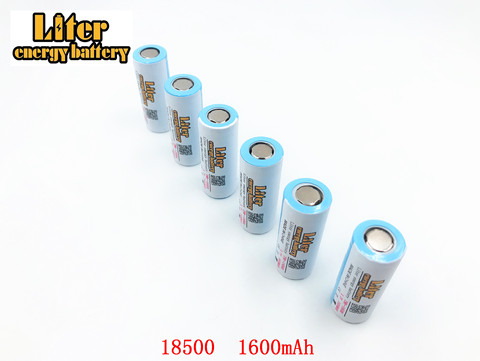 2pcs/lot 18500 Batteries 18490 Real 1600mAh Li-ion Lithium 3.7V Rechargeable FlashLight Torch Battery Power Bank LED Energy ► Photo 1/6