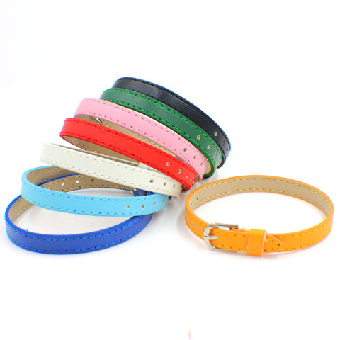 10pcs 8mm Copy  Leather  Wristband fit 8mm wristband /belt/ pet collar ► Photo 1/5