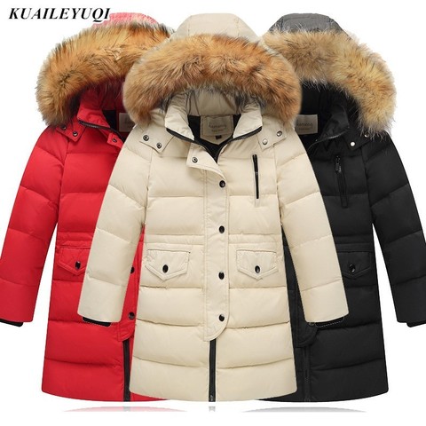 2022 Children Made of Feather Winter Duck Down Jacket for Girls clothing Boys Parka Child hooded Coat baby Clothes Kids Outwear ► Photo 1/6