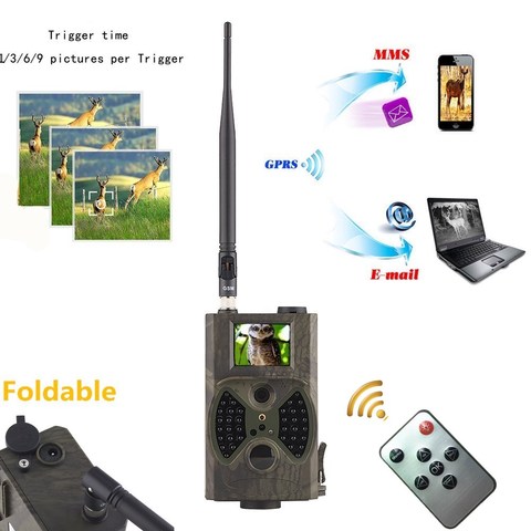 2G GSM MMS SMTP Hunting Trail Camera Cellular Mobile 12MP 1080P Photo Traps Wild Camera HC300M Wireless Wildlife Surveillance ► Photo 1/6