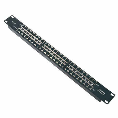 24 Port POE Injector Passive POE Patch Panel power 24 10/100 devices from one supply 12v to 56v for IP camera, VOIP Phones ► Photo 1/1