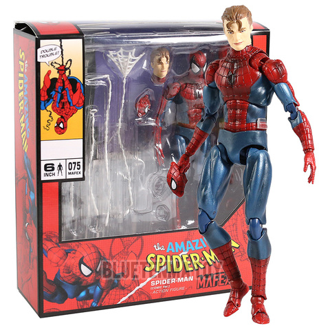 Marvel Mafex 075 Avengers Spiderman MAF075 The Amazing Spider Man PVC Action Figure Collectible Model Kids Toys Gift ► Photo 1/6