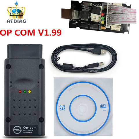 Newest OPCOM V1.99 OP COM 1.99 OPCOM V1.95 pic18f458 A+ quality OP-COM For Opel Diagnostic-tool OP COM with real pic18f458 ► Photo 1/6