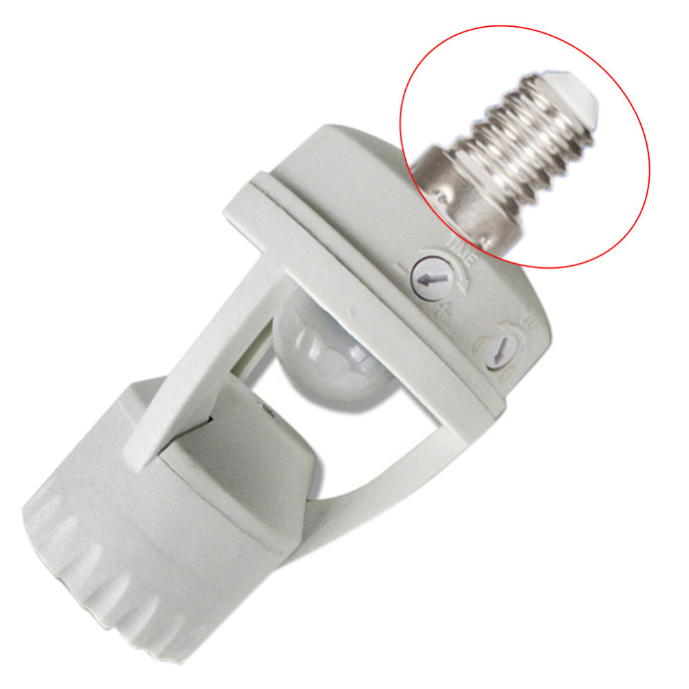 LED Light Lamp Base 220V 110V PIR Motion Sensor Body Induction Detector  light bulb socket douille
