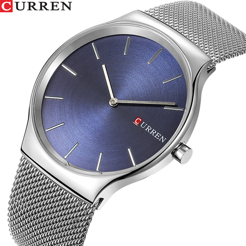 TOP Luxury Brand CURREN Fashion Business Men Watches Ultra-thin Male Clock Analog Quartz Sports Steel Waterproof Wristwatch ► Photo 1/6