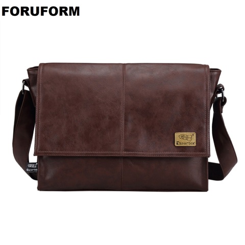Designer Handbags Men's 14 Inch Laptop Bag Male PU Leather