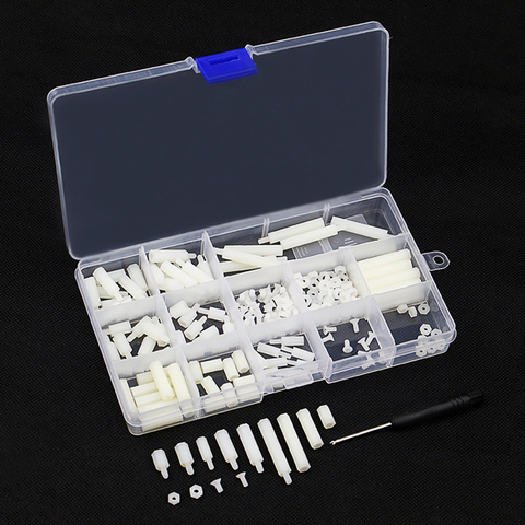 210 pcs/lot Raspberry Pi 3 B+ Screws Kits Plastic Screws and Nuts + Screwdriver + Storage Box Case for  RC Aircraft FPV ► Photo 1/6