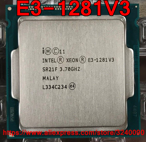 Original Intel CPU Xeon E3-1281V3 Processor 3.70GHz 8M 80W Quad-Core E3 1281V3 LGA1150 free shipping E3 1281 V3 E3-1281 V3 ► Photo 1/1