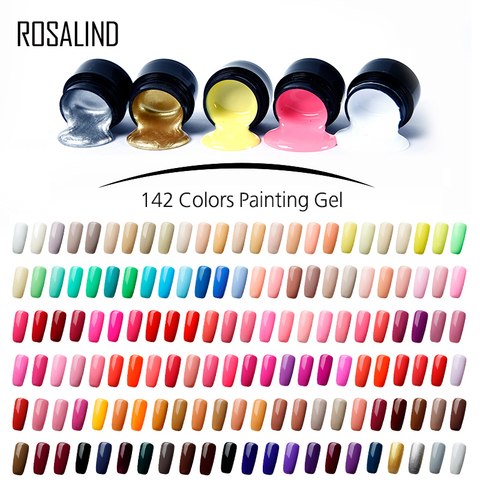 ROSALIND Painting gel polish varnishes 5ml Need base top coat for Manicure DIY Nail art gel nail polish ► Photo 1/6