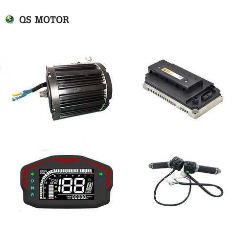 QSmotor 138 72V 100KPH 3kw Mid drive motor 3000w power train kits with motor controller sprocket type ► Photo 1/1