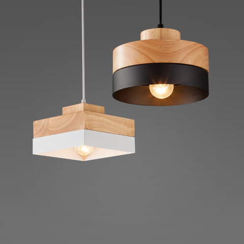 Lukloy Wood Pendant Lights, Hanging Lamps For Bedroom