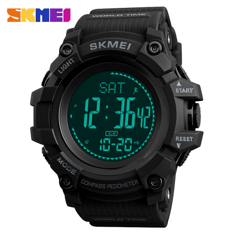 Mens Sports Watches Hours Pedometer Calories Digital Watch Men Altimeter Barometer Compass Thermometer Weather Relojes SKMEI ► Photo 1/1