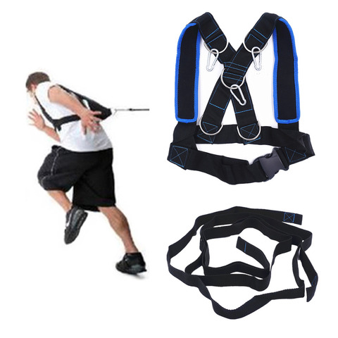 Speed Running Training Sled Shoulder Harness Sport Accessories Weight Bearing Vest Home Gym Fitness Body Building Equipment ► Photo 1/6