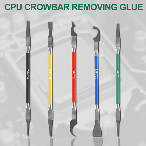 5 in 1 IC Chip Repair Thin Blade CPU NAND Remover BGA Maintenance Knife Remove Glue Disassemble Phone PC Rework Processor Tools ► Photo 1/6