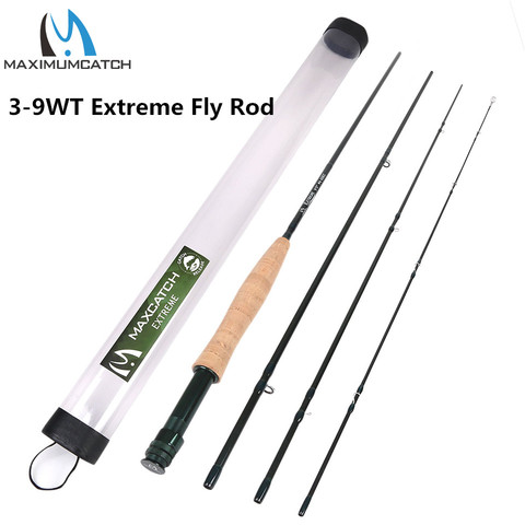 Maximumcatch Extreme Fly Fishing Rod 3/4/5/6/8 WT IM8 Carbon Fiber Medium-fast 4PCS Fly Rod ► Photo 1/6