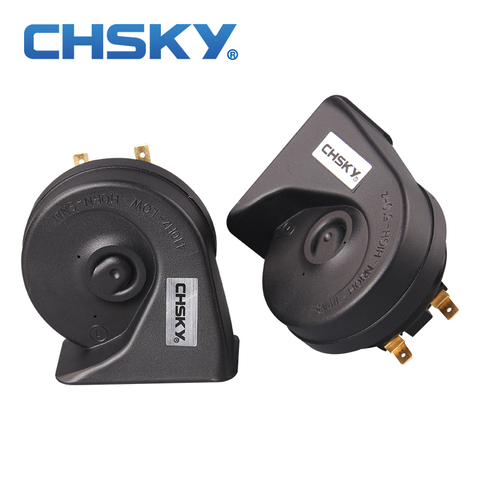 CHSKY New Technology Sound Channel Car Horn 12V Loudness 110-129DB  Auto Horn Long Life Time Car-Styling High Low Klaxon Horn ► Photo 1/6
