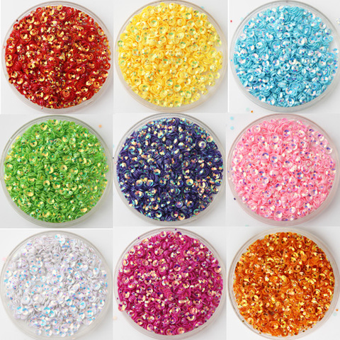 3000Pcs(10g) Size 3mm Cup Glistening Color Loose Sequins Paillettes Sewing Wedding Craft Garment shoes Bag Nail Art Accessories ► Photo 1/6