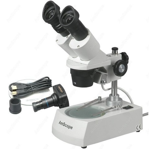 Forward Stereo Microscope--AmScope Supplies 10X-30X Forward Stereo Microscope + Digital Camera ► Photo 1/1