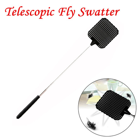 Retractable Fly Swatter 73cm Plastic Telescopic Extendable Fly Swatter Prevent Pest Mosquito Tool flySwatter Fly  drop ship ► Photo 1/6