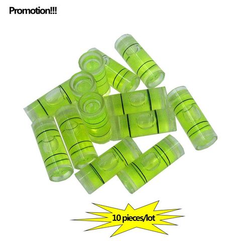 Promotions!! 10PCS/LOT Acrylic tube vial Level bubble Photo Frame TV rack Cylindrical Bubble Level Size 9.5*25mm ► Photo 1/6