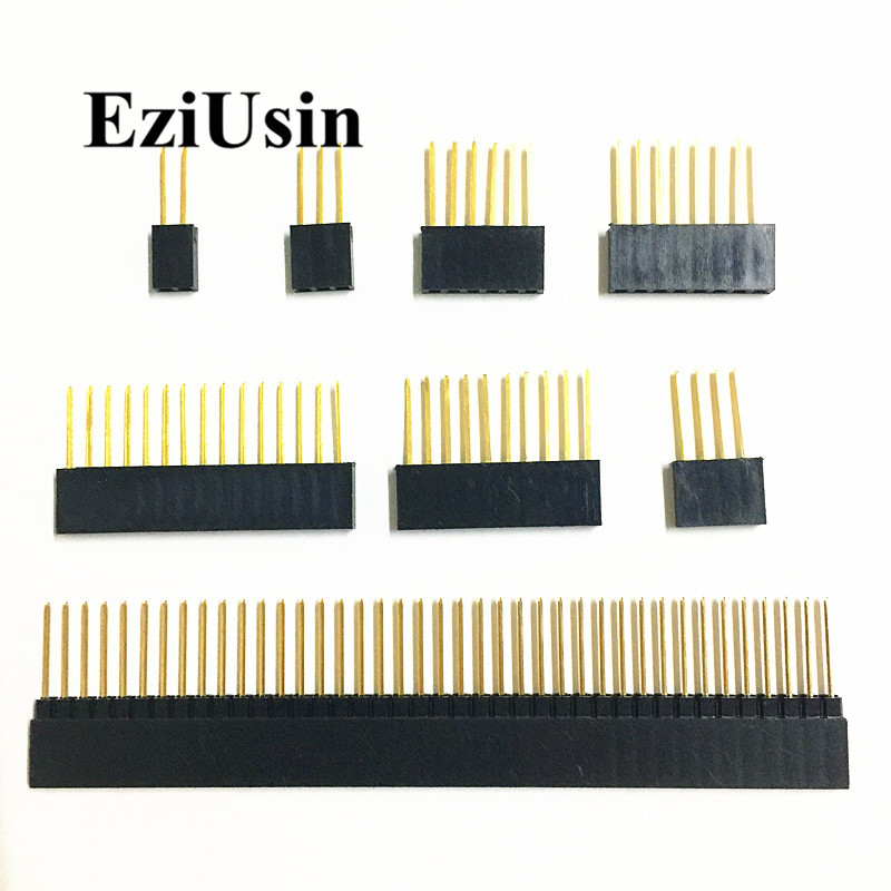 10 x 40 Pin Female Single Row Strip 2.54 mm Broches Connecteur 0.1" Arduino Pi