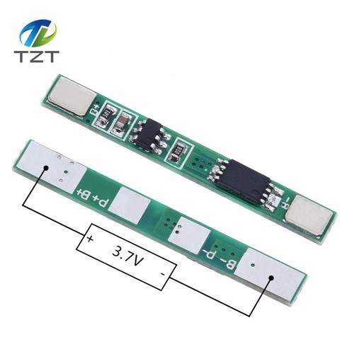 TZT 1S 3.7V 3A li-ion BMS PCM battery protection board pcm for 18650 lithium ion li battery ► Photo 1/6
