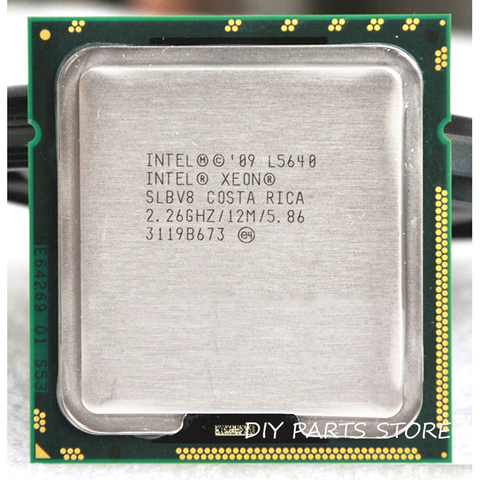 INTEL XONE L5640 CPU INTEL L5640 PROCESSOR SIX core 2.26 MHZ LeveL2 12M  WORK  FOR lga 1366 montherboard ► Photo 1/2