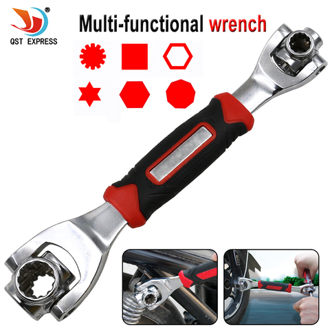 Wrench 48 in 1 Tools Socket Works with Spline Bolts Torx 360 Degree 6-Point Universial Furniture Car Repair 250mm ► Photo 1/6