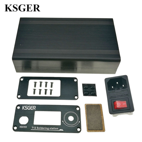 KSGER T12 Aluminum Alloy Case STM32 OLED Soldering Iron Station DIY Electronic Tips Controller Welding Tools V2.1S V2.0 V3.0 ► Photo 1/6