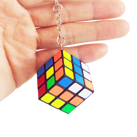 Mini 3rd order Keychain Magic Cube Speed Cube Puzzle Educational Toy For Children Kids ► Photo 1/6