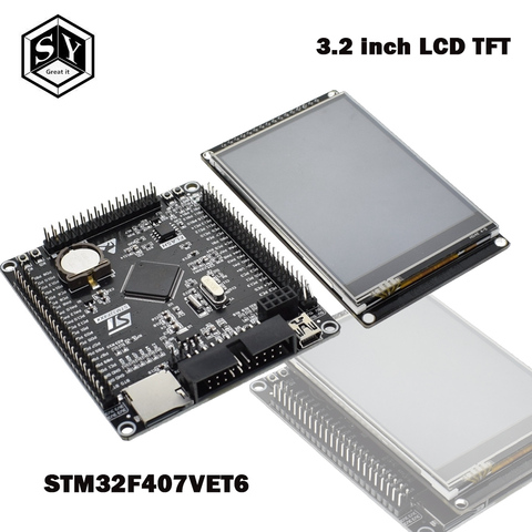 1PCS Great IT 3.2 inch LCD TFT with resistance touch screen ILI9341 for STM32F407VET6 development board Black ► Photo 1/6
