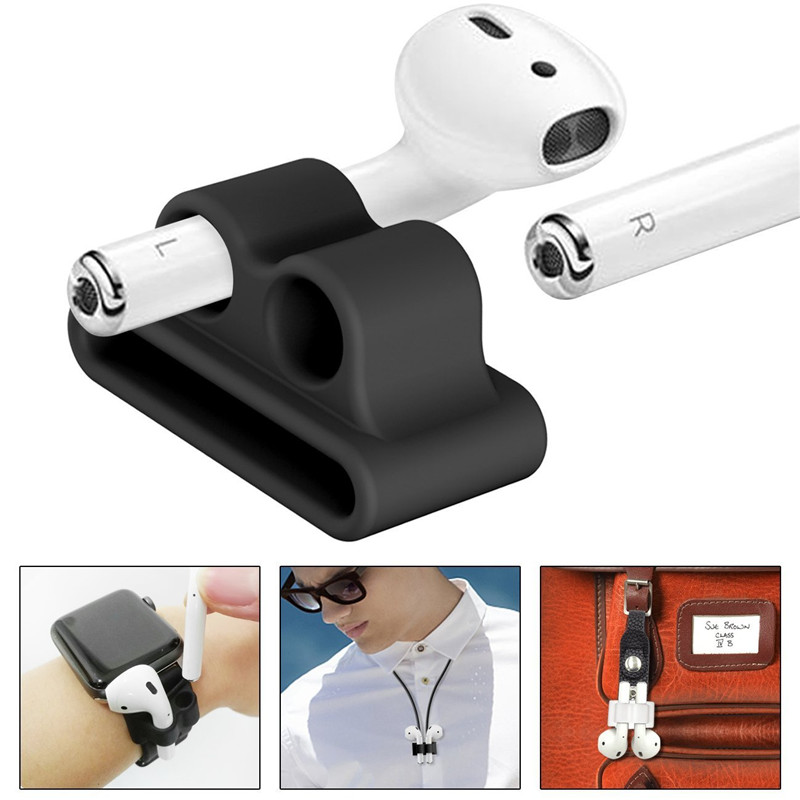 Anti-lost Silicone Bluetooth Earphone Stand Holder For AirPods Apple i7 Earbud Holder Apple Watch - Price history & Review | Seller - CC Geeks | Alitools.io