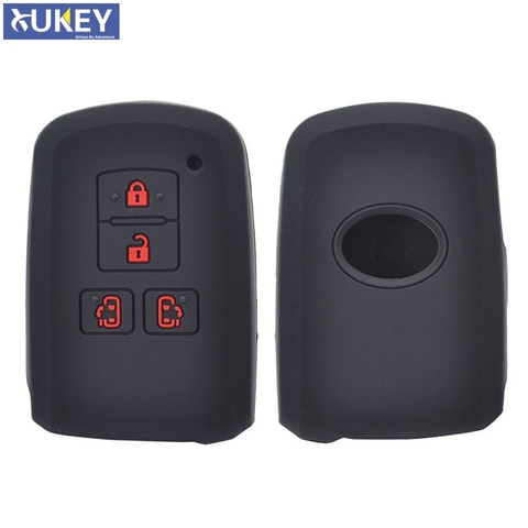 For Toyota Sienta Alphard Voxy Noah Esquire Harrier Silicone Remote Key Case Fob Shell Cover Skin 4 Button 2015 - 2022 ► Photo 1/6
