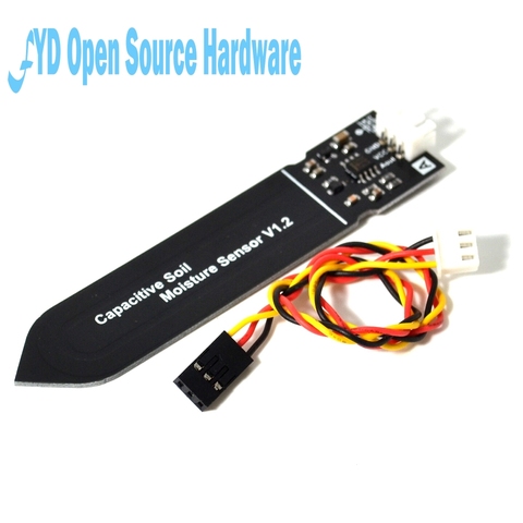 1pcs Capacitive soil moisture sensor not easy to corrode wide voltage wire for arduino ► Photo 1/6