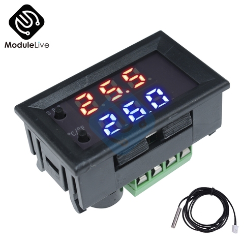 W1209WK DC 12V -50-110 Celsius Digital LED Thermostat Temperature Controller Temp Relay Control Board Module + NTC Sensor ► Photo 1/6