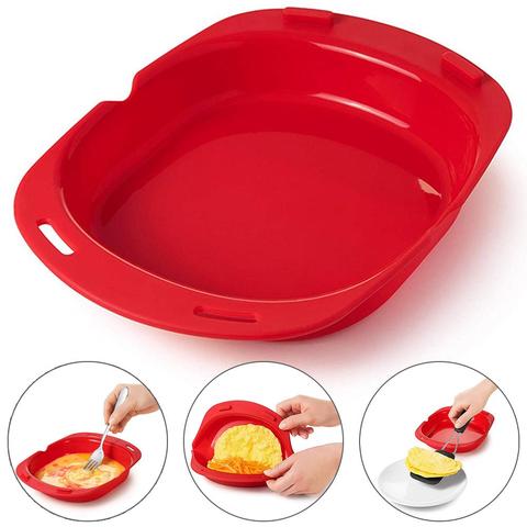 Microwave Oven Silicone Omelette Mold Tool Egg Poacher Poaching Baking Tray Egg Roll Maker Cooker Kitchen Cooking Accessories ► Photo 1/6