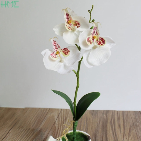 Cheap Butterfly Orchid Artificial Silk Flower Home Wedding Decor Birthday Party Bridal Floral Home Decoration Ornamental Flores ► Photo 1/5