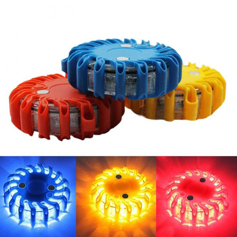 Rechargeable LED With Magnetic Car Light Round Beacon Emergency Strobe Flashing Warning Lights Roof Police Light bar Yellow ► Photo 1/6