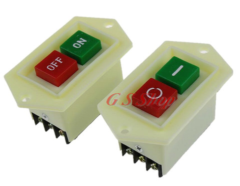 LC3-5 LC3-10  Drill press switch AC 220/380V  10A I/O Start Stop Self-Locking Push Button Switch ► Photo 1/1