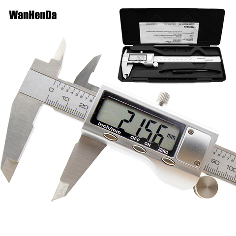 0-150mm stainless steel digital caliper measuring tools electronic digital vernier calipers metal measuring instrument 6 inch ► Photo 1/6