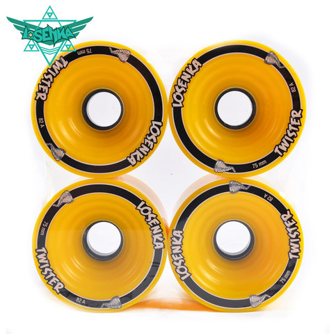 [75mm*56mm 82A] 4 Pcs/Lot Original Losenka Durable PU Wheel for Long Skateboard Downhill Braking, Large Skate Board Wheels ► Photo 1/1