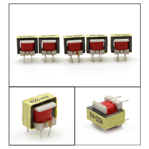 5Pcs 1300 : 8 Ohm Audio Transformer EE14 Transformateur POS Transformador for switch ► Photo 1/6